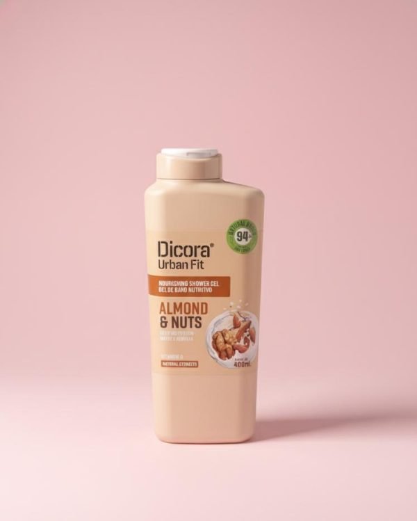 Dicora Urban Fit – Almond & Nuts Nourishing Shower Gel (400 ml)