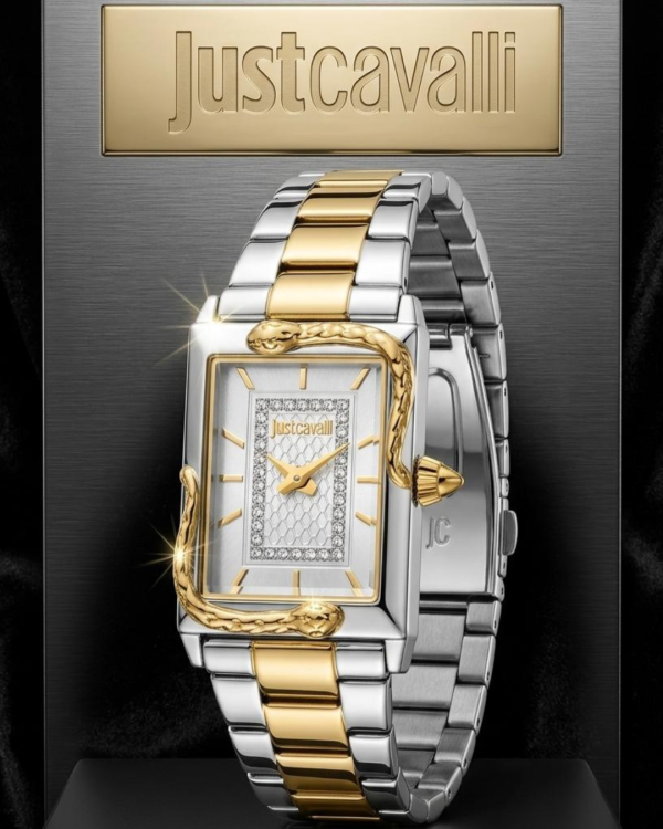 Just Cavalli Two-Tone Snake Design Watch