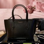 Tory Burch Black Leather Tote Bag